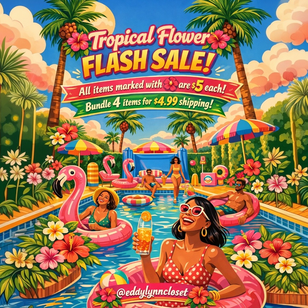 🌺 Tropical Flower Flash Sale 🌺